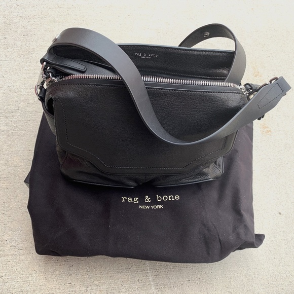 RAG & BONE SMALL PILOT SATCHEL IN BLACK - Picture 1 of 3